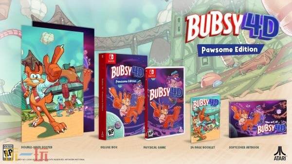 3D动作游戏《Bubsy 4D》将于5月22日发售
