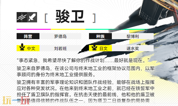 明日方舟终末地骏卫角色介绍 六星先锋干员技能一览