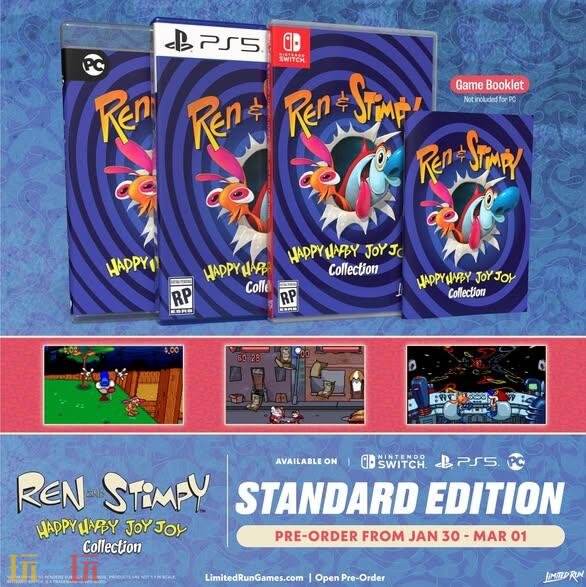 《Ren &amp; Stimpy 快乐快乐欢乐合集》将登陆PC和主机平台