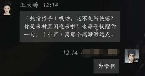 燕云十六声王大婶怎么结交 王大婶对话攻略