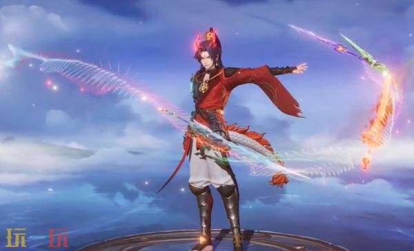 王者荣耀敖隐首款皮肤【赤刃凌霄】爆料！60点券限时秒杀！