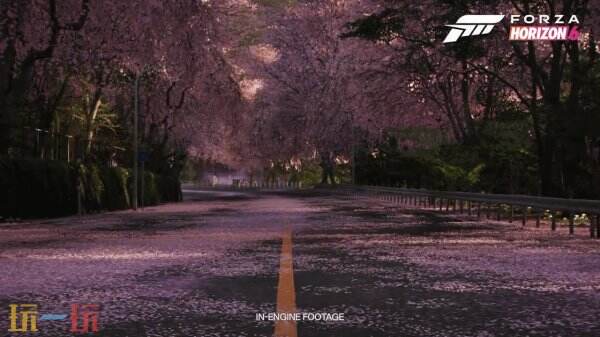 《极限竞速地平线6》环境场景展示：樱花道山丘环境超美