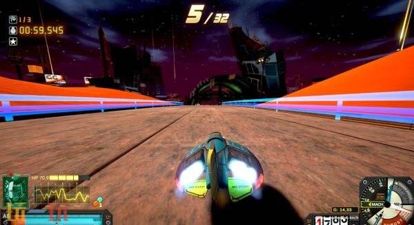 反重力竞速游戏《Hypersonic GP》将登陆Steam平台