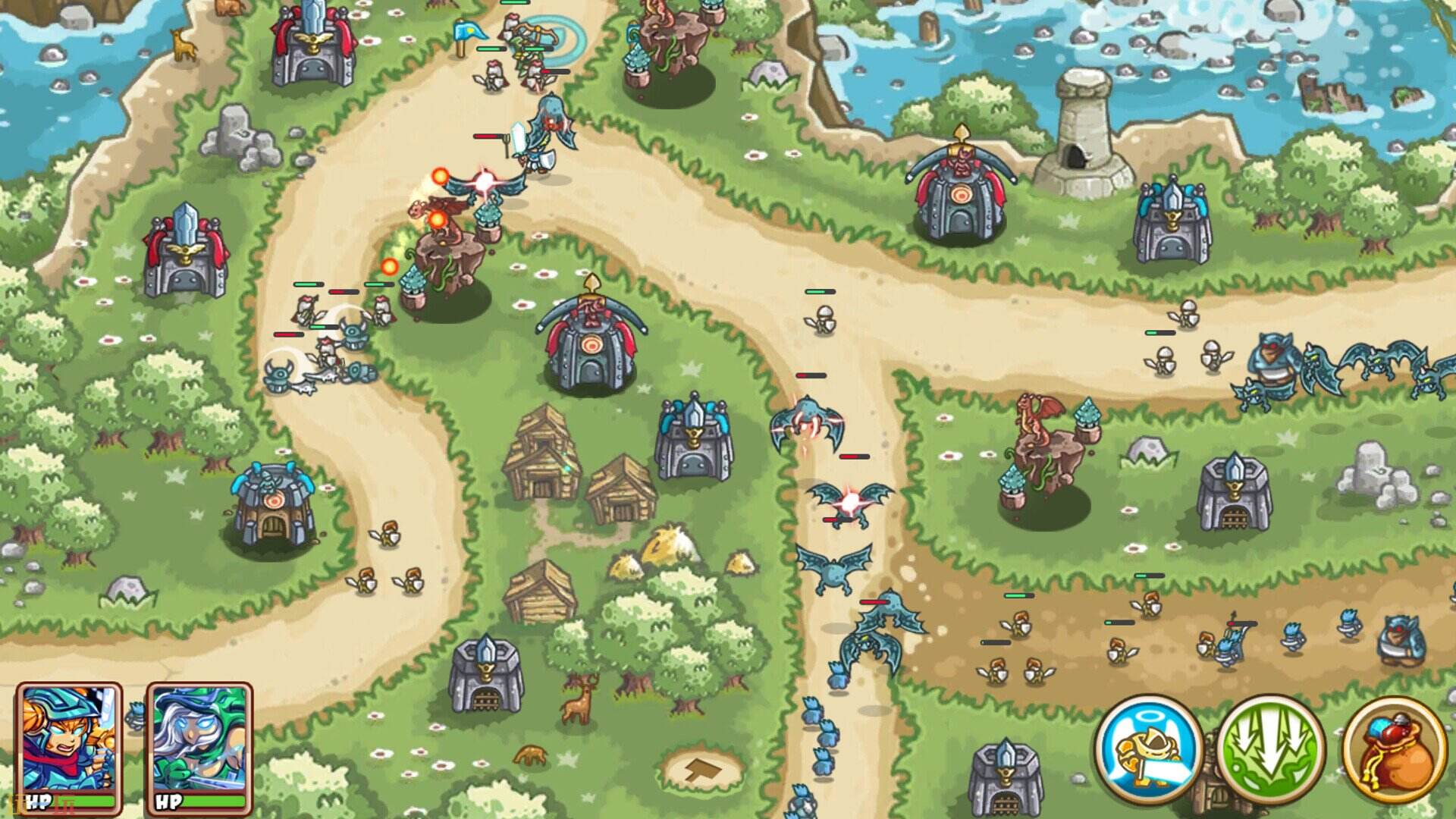 Mini Warrior Defense游戏截图