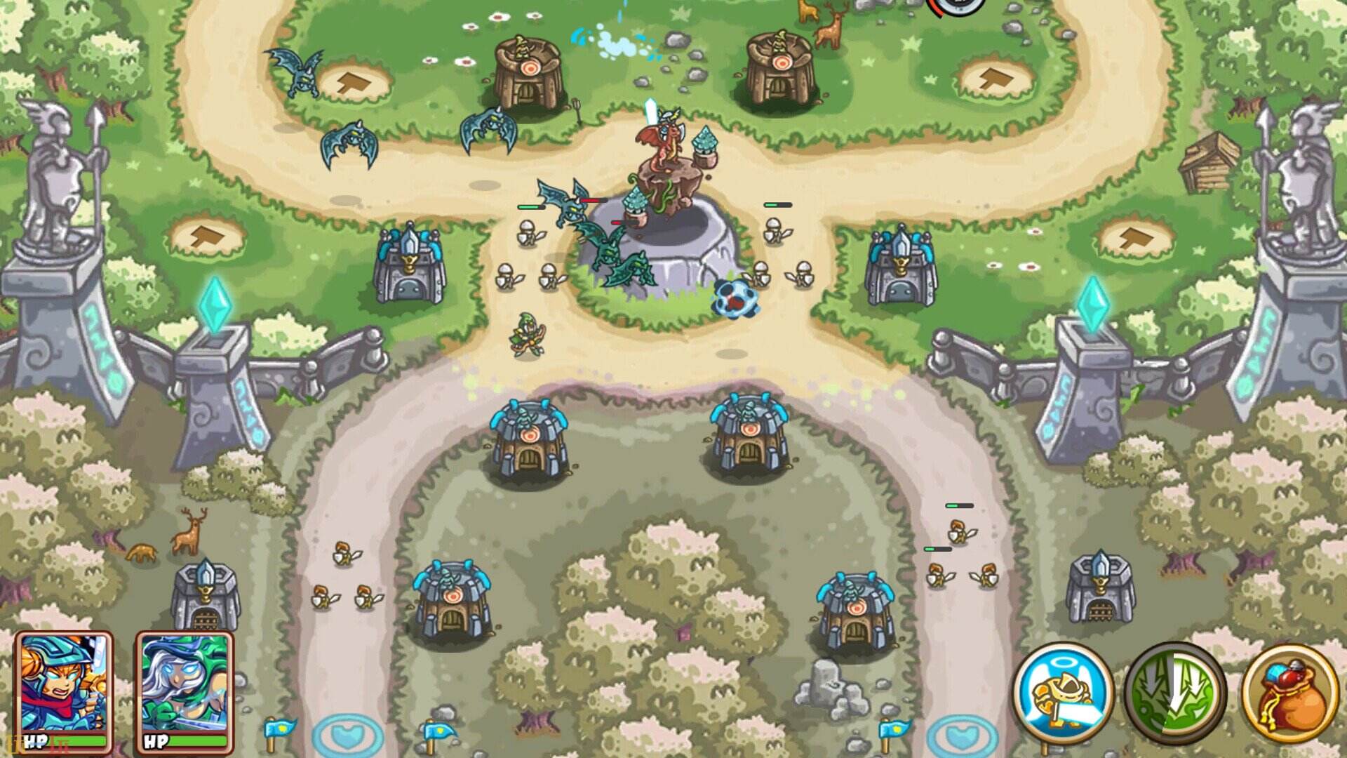 Mini Warrior Defense游戏截图