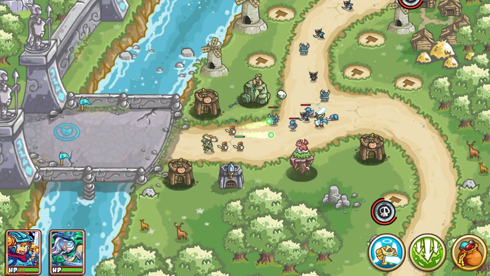 Mini Warrior Defense游戏截图