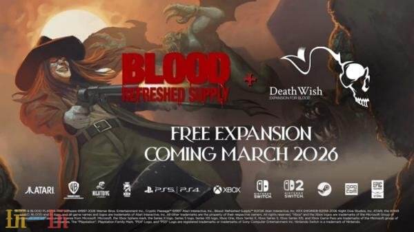 《Blood: Refreshed Supply》免费扩展包“Death Wish”3月发布