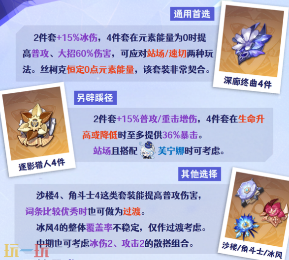 原神丝柯克带什么圣遗物 原神丝柯克圣遗物推荐