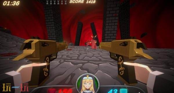 复古FPS《枪炮与修女：地狱风暴》4月4日发售