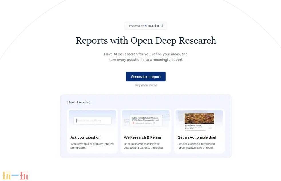 Open Deep Research官网 Open Deep Research网页版入口