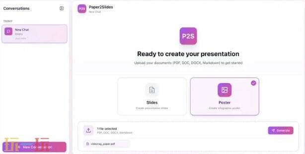 Paper2Slides github地址 Paper2Slides github开源