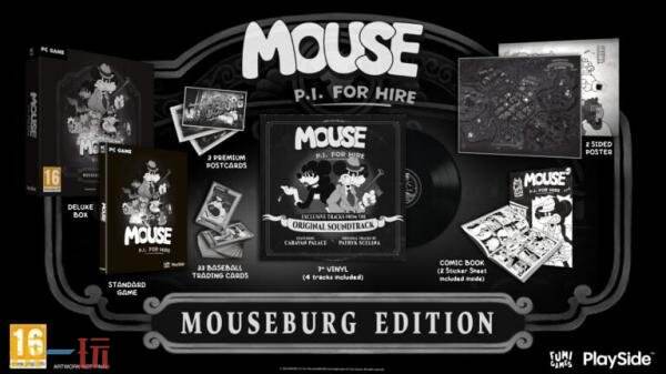 黑色卡通风格射击游戏《神探杰克鼠》预购现已开启！