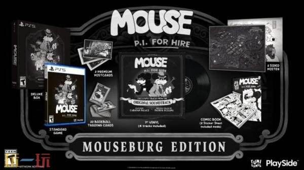 黑色卡通风格射击游戏《神探杰克鼠》预购现已开启！