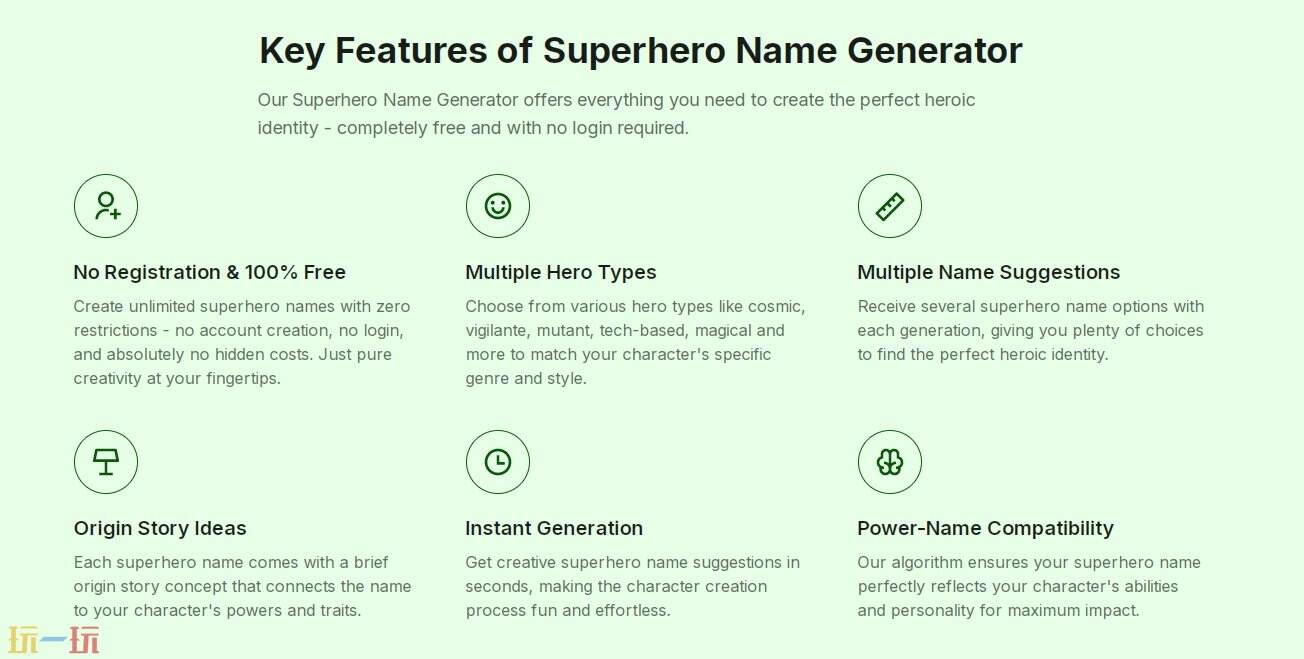 超级英雄名称生成器官网 超级英雄名称生成器在线