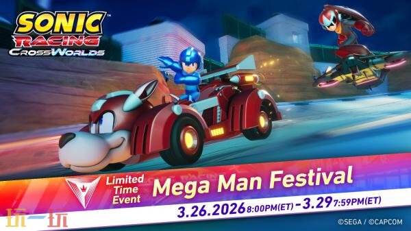 《索尼克赛车 交叉世界》DLC洛克人礼包现已上线