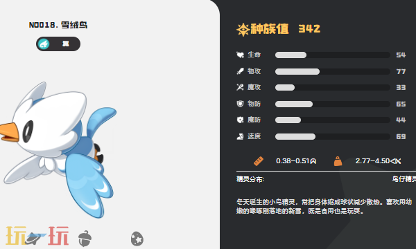 洛克王国世界雪绒鸟技能是什么 雪绒鸟技能详情介绍