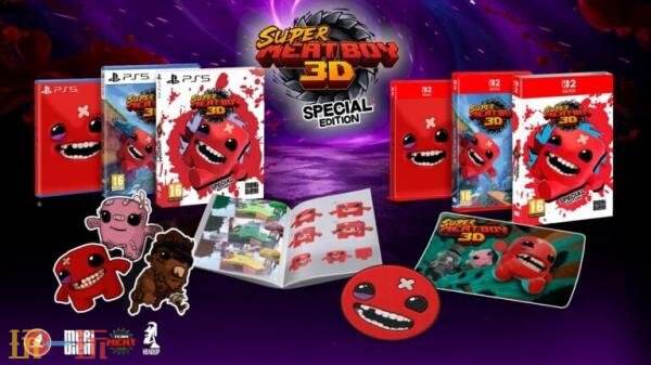 3D平台游戏《超级肉肉男孩 3D》PS5和Switch实体版6月30日发售