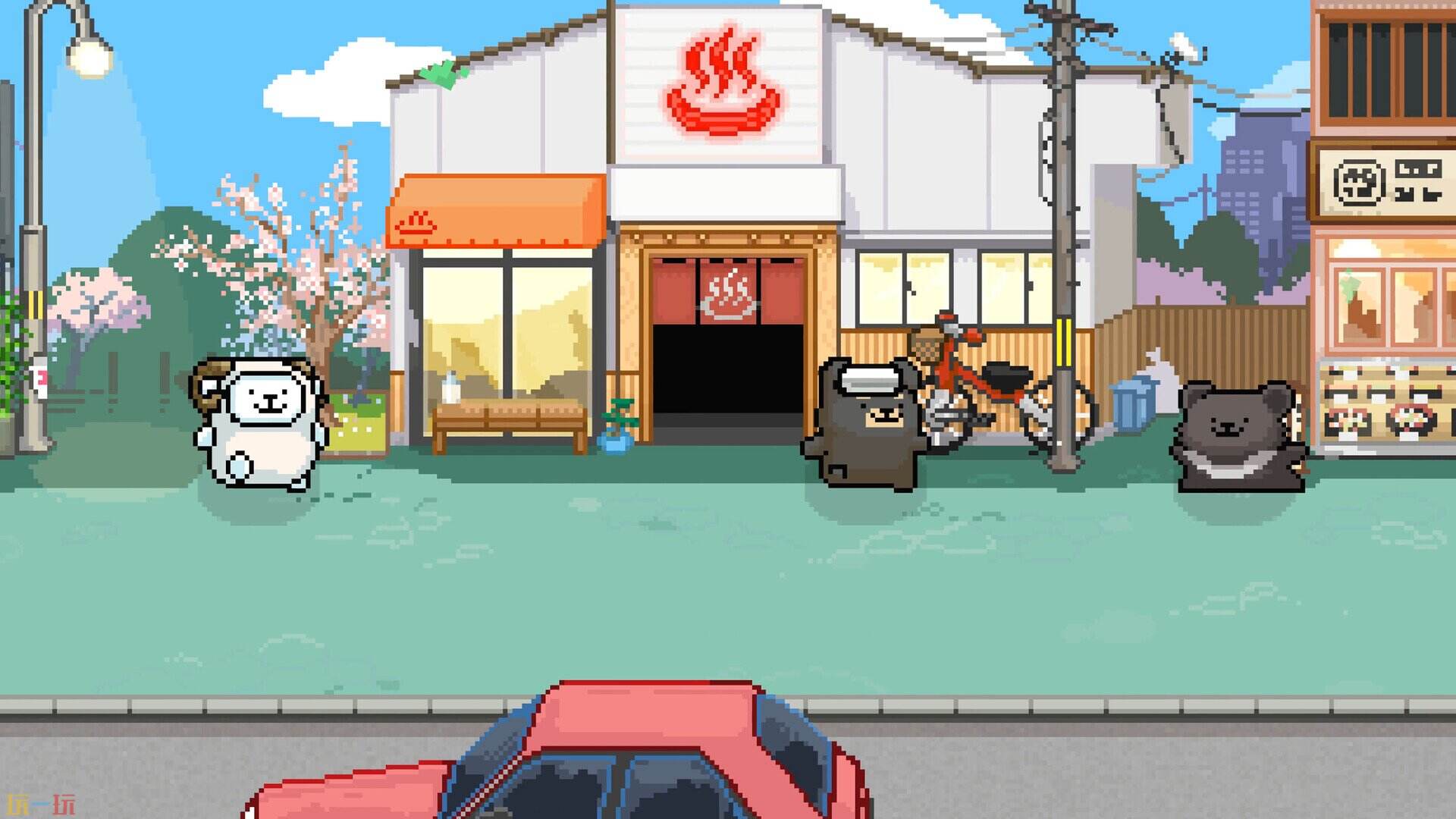 线条小狗：动物温泉游戏截图