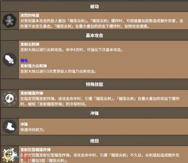 饼干人联盟尖刺榴莲饼干 饼干人联盟尖刺榴莲饼干技能介绍