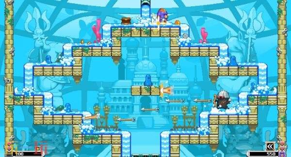 街机风平台跳跃射击游戏《双箭头豪华版》4月30日发售