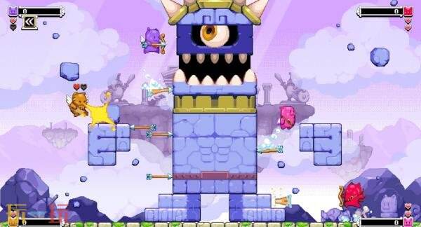 街机风平台跳跃射击游戏《双箭头豪华版》4月30日发售