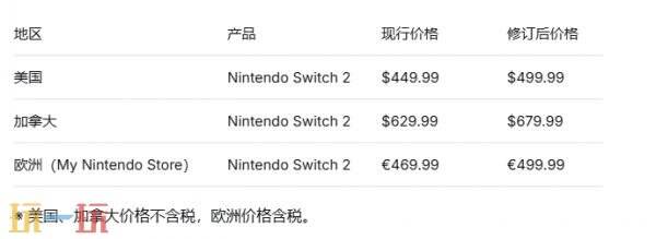 任天堂宣布！Switch1/2及NS Online服务全球范围价格上调