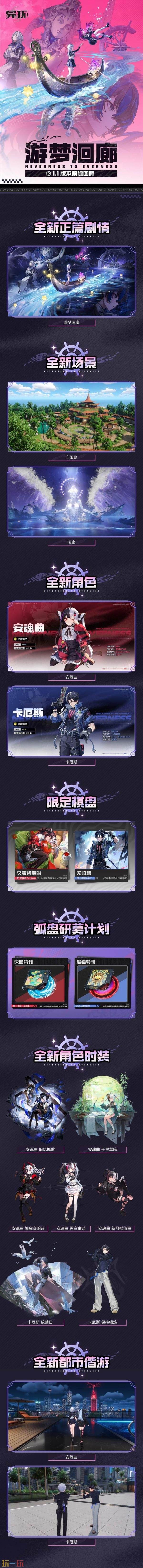超自然都市动作RPG《异环》1.1版本「游梦洄廊」6月3日上线