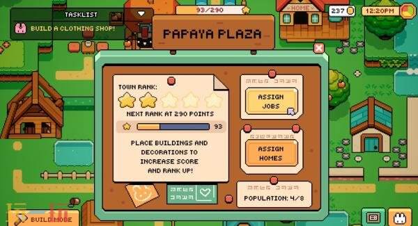 村庄建设游戏《Papaya Plaza》将登陆PC平台!试玩版现已上线