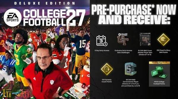 《EA Sports College Football 27》7月9日发售！现已开启预购
