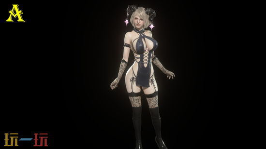 生化危机4重制版艾达王性感清凉装扮MOD合集-魅魔装扮警察制服蕾丝连衣裙一键安装
