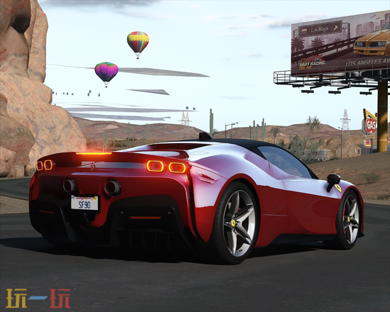 GTA5载具MOD-法拉利SF90 Stradale经典法拉利红敞篷超跑