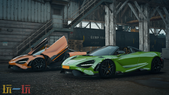 侠盗猎车手5迈凯伦MOD-765LT橙色阳光炸弹绿色牛油果