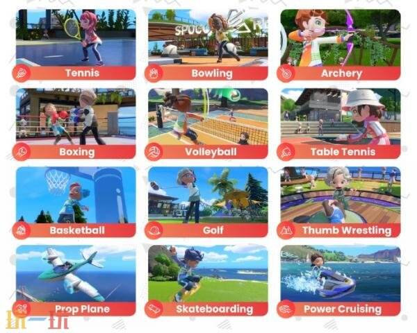 《Nintendo Switch运动 度假胜地》12种体感运动介绍公布