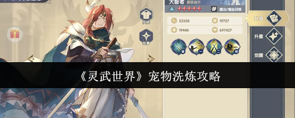 《灵武世界》宠物怎么洗炼 宠物洗炼攻略
