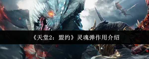 天堂2盟约灵魂弹有什么用 天堂2盟约灵魂弹使用技巧