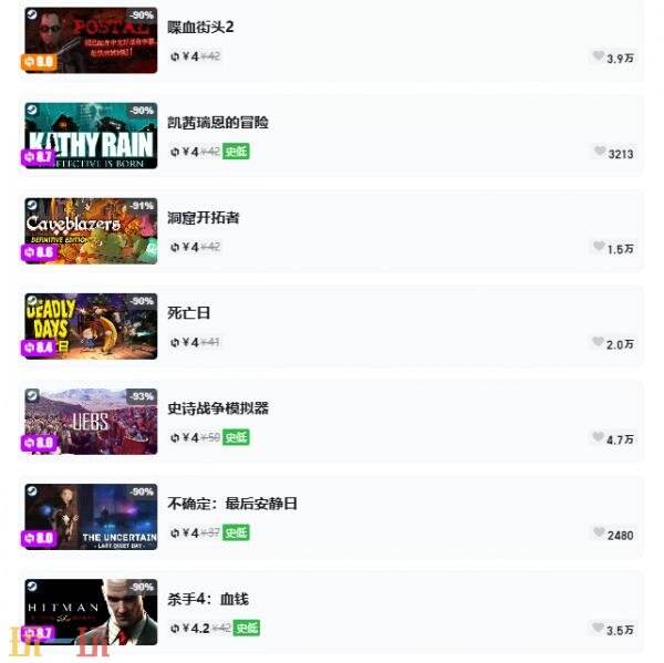 Steam夏促即将结束！一折游戏汇总！5款游戏限免