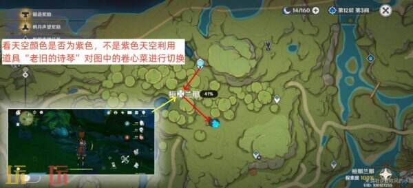 原神树王圣体菇采摘路线 原神树王圣体菇采集位置图