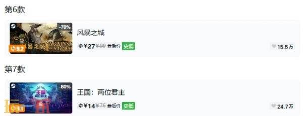 Steam今日史低游戏分享!7月14日史低佳作推荐