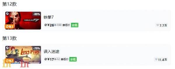 Steam今日史低游戏分享!7月14日史低佳作推荐