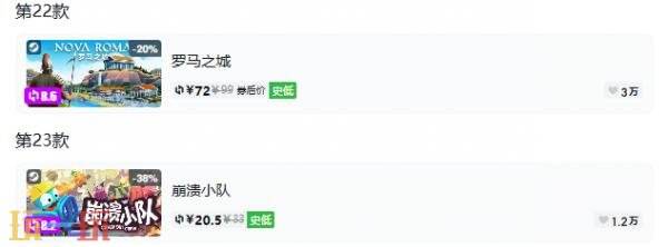 Steam今日史低游戏分享!7月14日史低佳作推荐