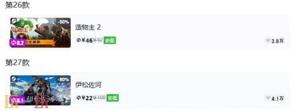 Steam今日史低游戏分享!7月14日史低佳作推荐