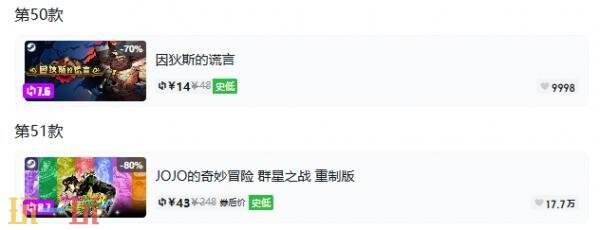 Steam今日史低游戏分享!7月14日史低佳作推荐