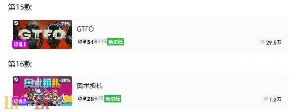 Steam今日史低游戏分享!7月14日史低佳作推荐
