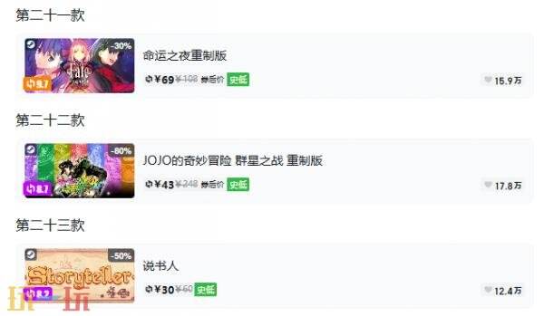 Steam今日史低游戏分享！7月16日史低佳作推荐