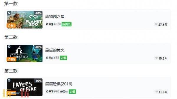Steam今日史低游戏分享！7月16日史低佳作推荐