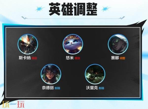 英雄联盟手游7月16日7.2a版本更新公告:英雄平衡性调整