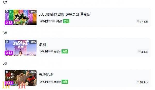Steam今日史低游戏分享！7月17日史低佳作推荐
