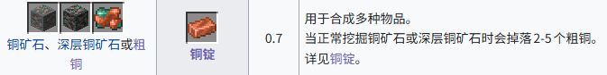 我的世界铜锭怎么获得 铜锭获取方式介绍