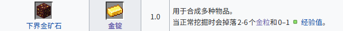 我的世界金锭怎么获得 金锭获取方式介绍