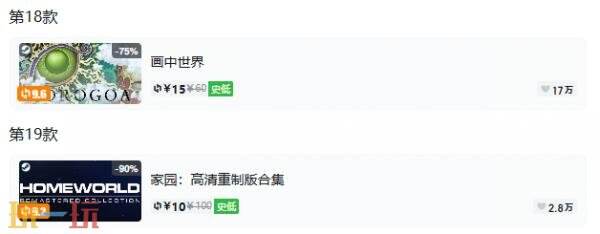 Steam今日史低游戏分享!7月21日史低佳作推荐